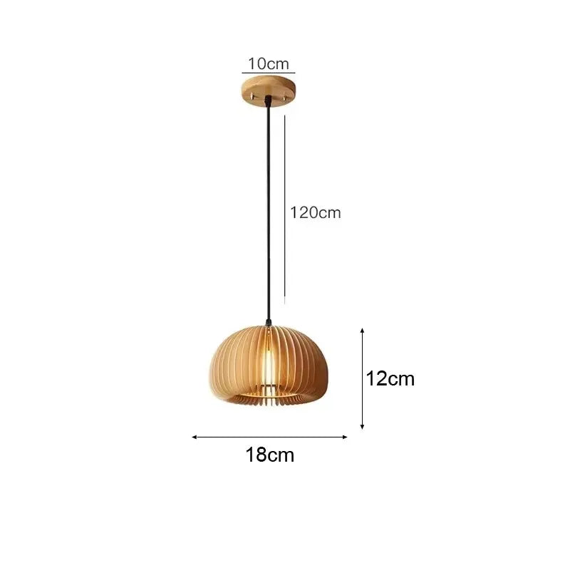 Nara — Suspension en Bambou & Rotin, vue 15