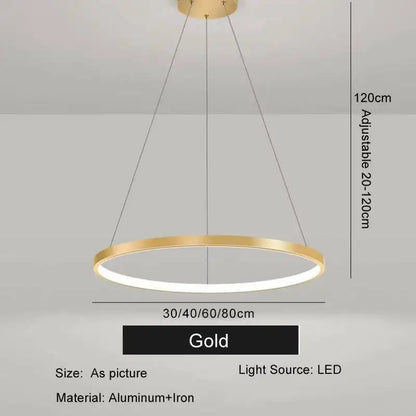Anneau, lustre circulaire