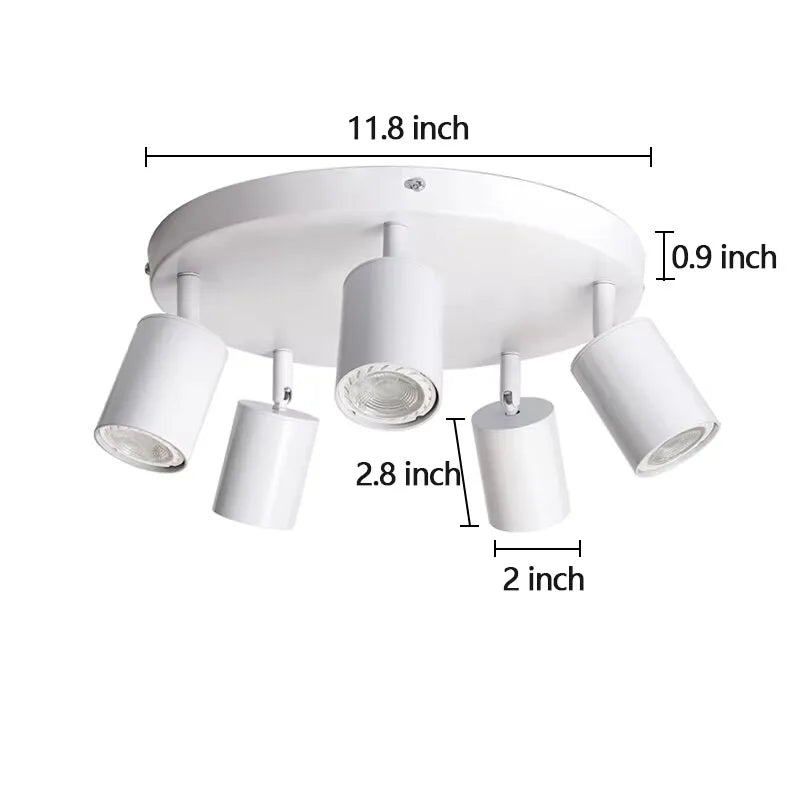 Spot LED GU10, modèle noir