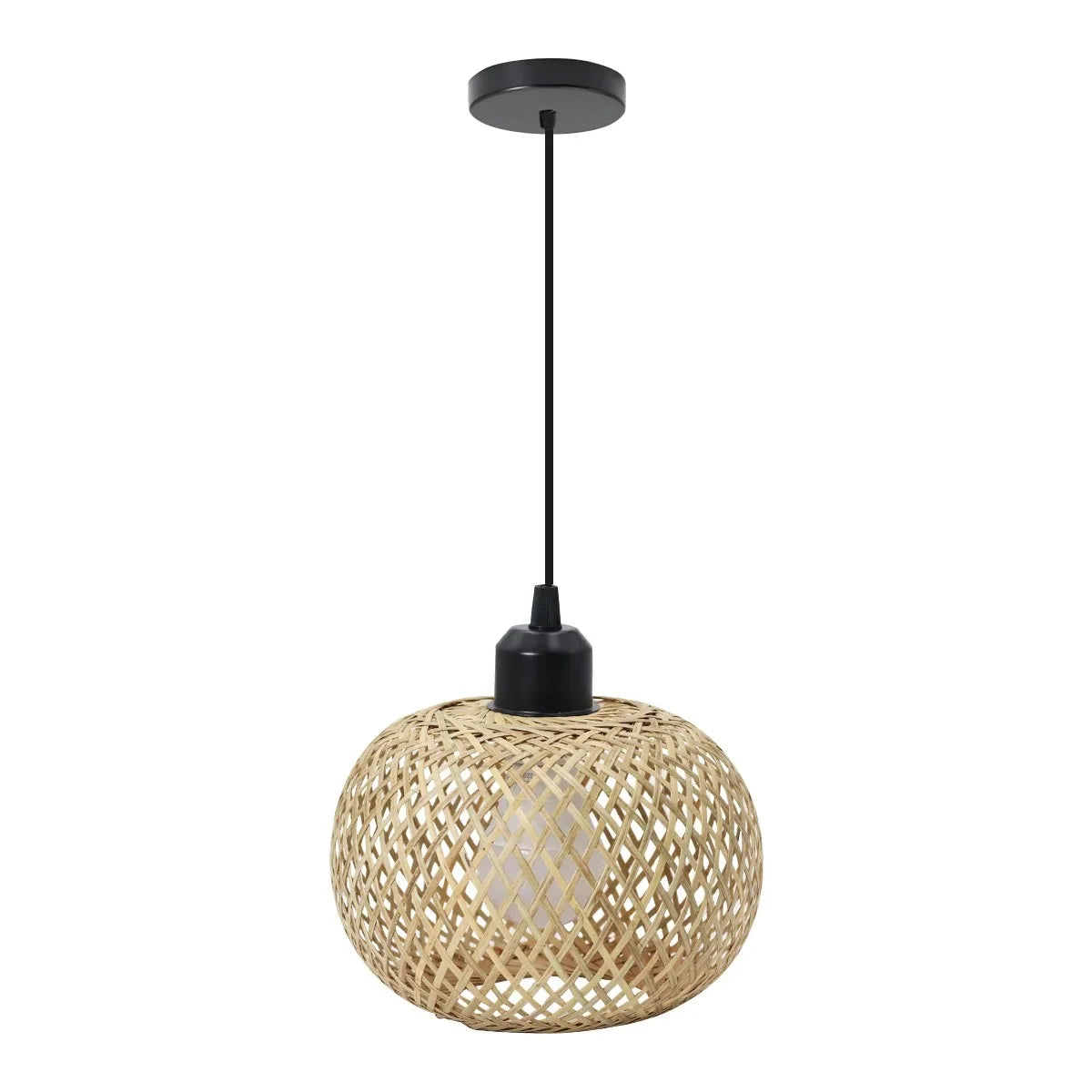 Vannerie, plafonnier en bambou