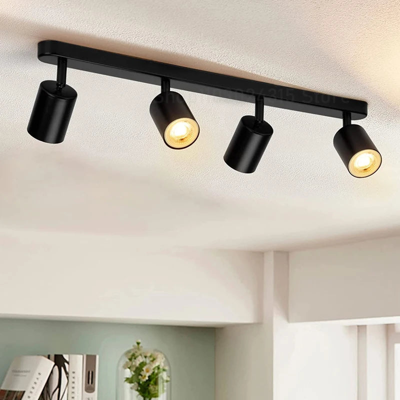 Spot LED GU10 au-dessus d'un plan de travail