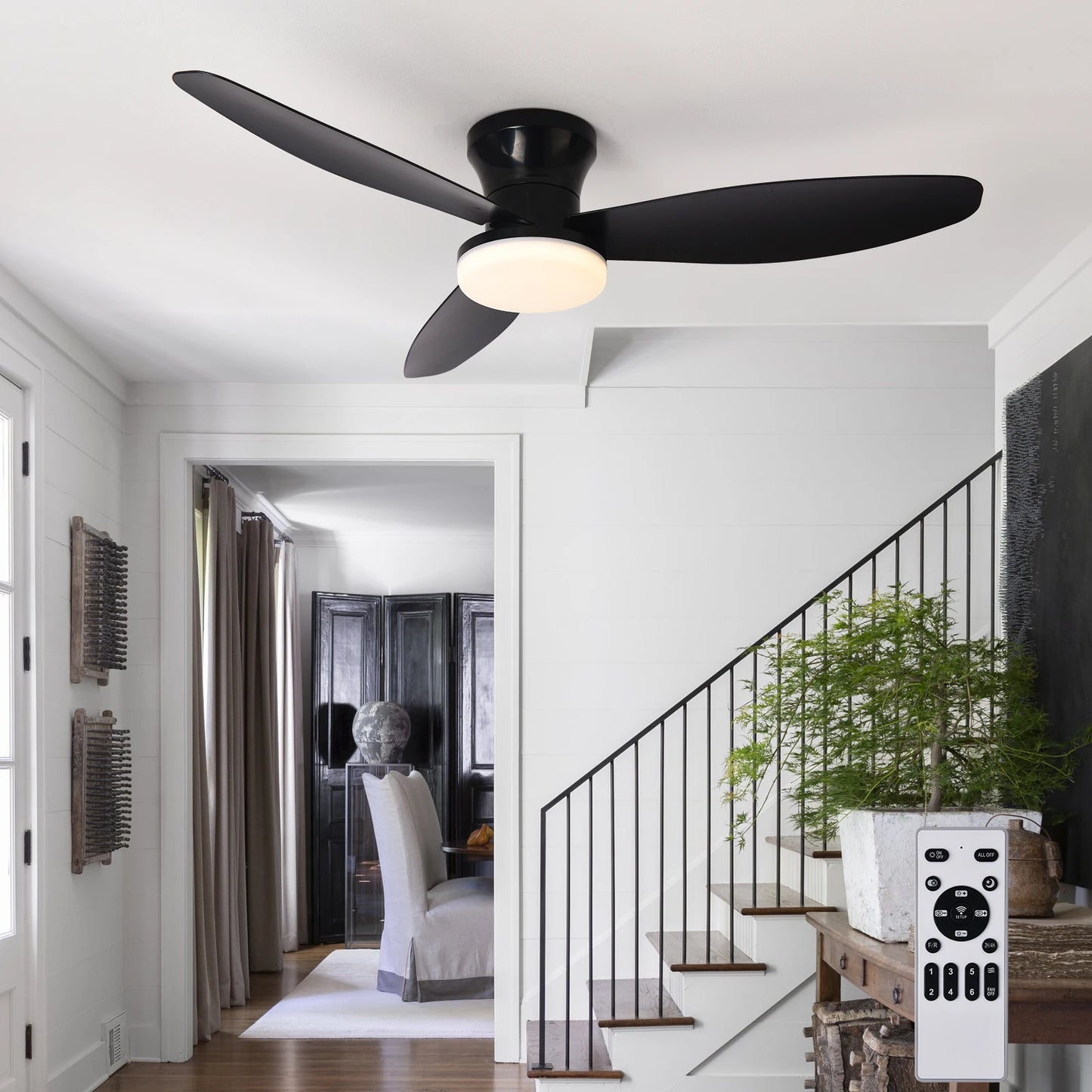 Sirocco, ventilateur de plafond à minuterie, vue d'ensemble
