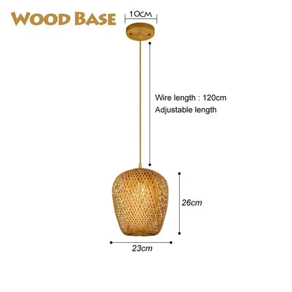 Osier — Suspension en Rotin Tressé, vue 9