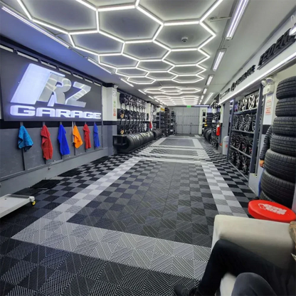 Plafonnier Hexagonal LED — Garage & Atelier, vue 3