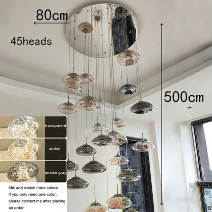 Cascade, lustre en cristal